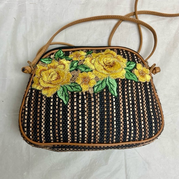 Authentic, Rare, Fendi, Small Tweed Crossbody Bag 8in x 6.5in x 2in - Picture 7 of 13